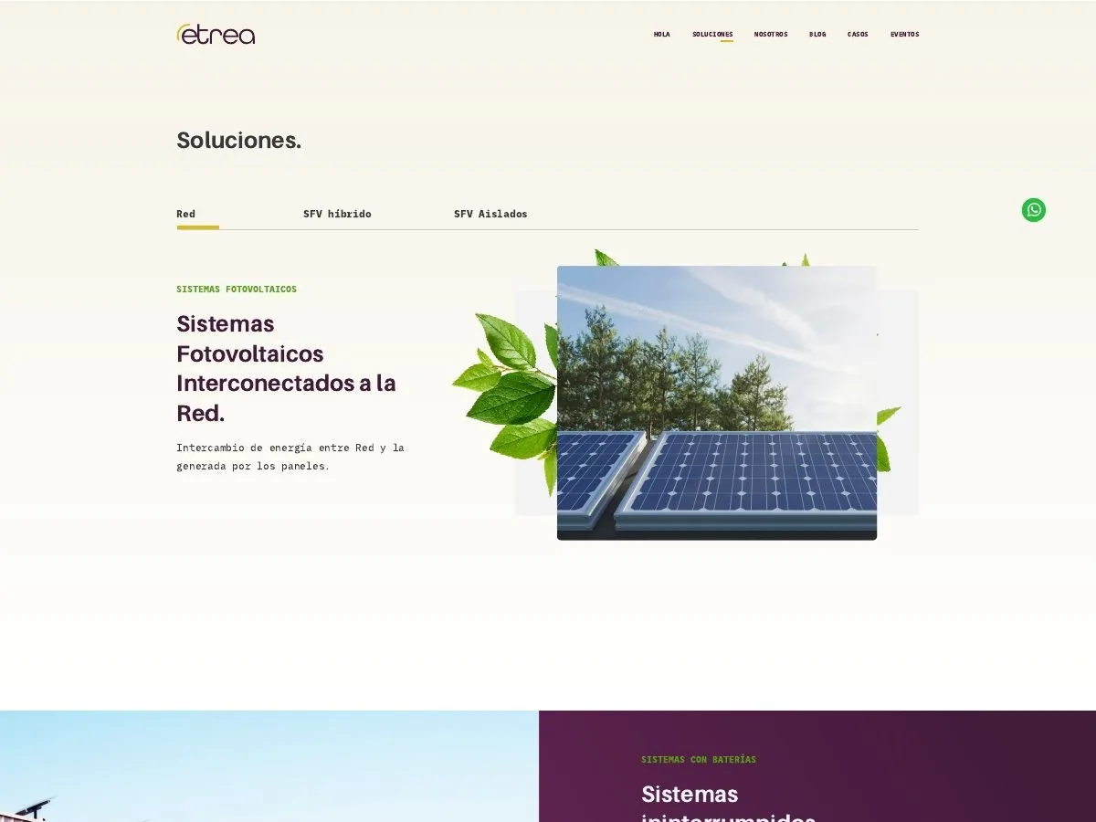 Soluciones de energía fotovoltaica
