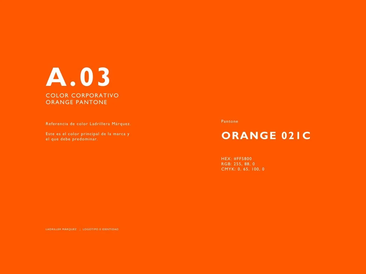 Color naranja corporativo