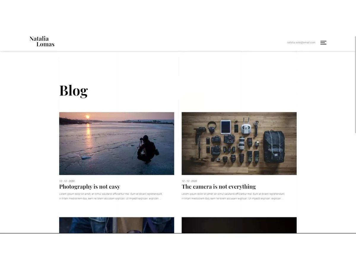 Sección de blog