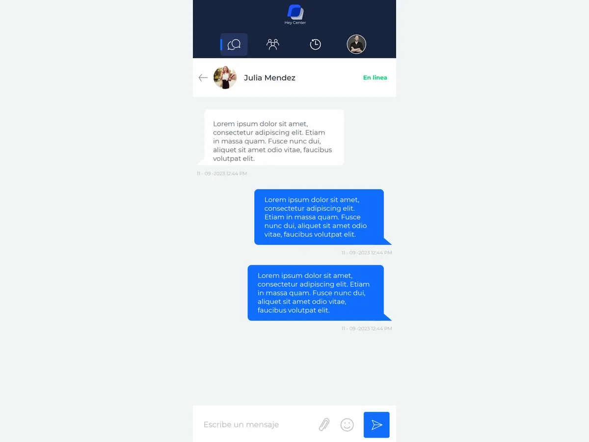 Conversación móvil