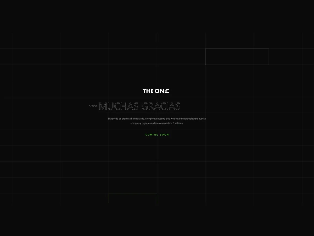 Pantalla de próximo lanzamiento de The One